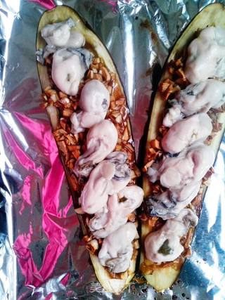 蒜蓉牡蛎烤茄子的做法步骤:5