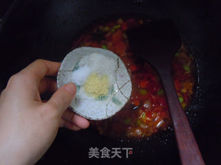 可爱卡通上饭桌喽---茄汁拌饭的做法步骤：7