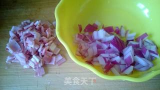 培根沙拉土豆泥-【丘比系列产品试用报告】4的做法步骤:3