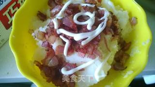 培根沙拉土豆泥-【丘比系列产品试用报告】4的做法步骤:8