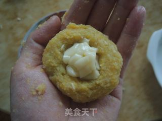 一口咬下欲罢不能的爆浆健康小零嘴【金玉满堂】的做法步骤:6