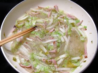 咸肉火腿白菜汤的做法步骤:8
