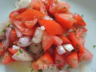 高大上宴客级菜品【大虾伴番茄酱沙律】的做法步骤:5