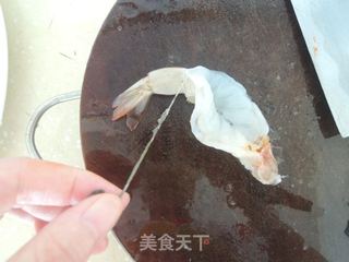 高大上宴客级菜品【大虾伴番茄酱沙律】的做法步骤:7