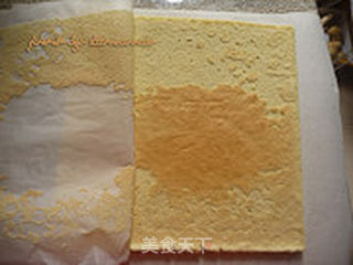 蕃茄酱肉松蛋糕卷的做法步骤:16