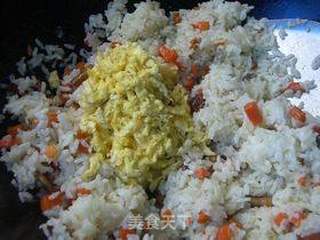 茄汁什锦炒饭的做法步骤:7