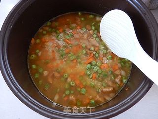 胡萝卜豆角焖饭的做法步骤:12