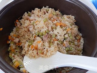 胡萝卜豆角焖饭的做法步骤:14