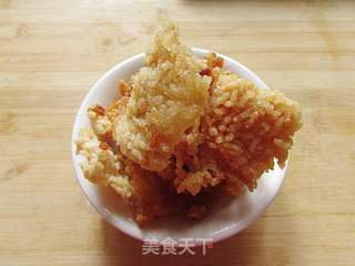 三鲜锅巴(剩米饭的妙用)的做法步骤:6