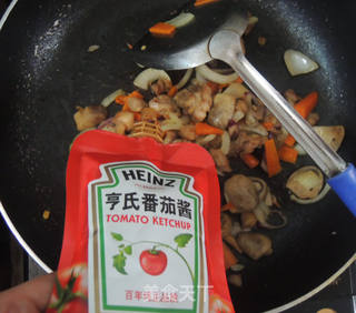 【番茄鸡肉烧淋饭】的做法步骤：8