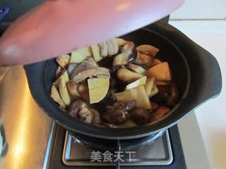 花菇笋子五花肉的做法步骤：8