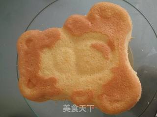 熊宝宝蛋糕 —— 活泼可爱动感十足,好想抱抱哈的做法步骤:3