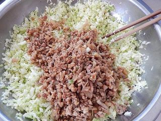 肉末卷心菜包子的做法步骤:10
