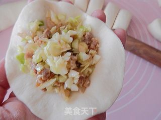 肉末卷心菜包子的做法步骤:14