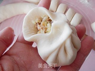肉末卷心菜包子的做法步骤:16
