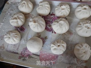 肉末卷心菜包子的做法步骤:18