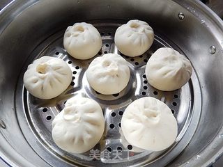 肉末卷心菜包子的做法步骤:19