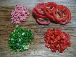 彩椒圈鸡蛋饼的做法步骤:2