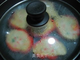 彩椒圈鸡蛋饼的做法步骤:6