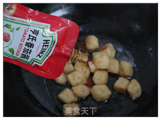 秘密——茄汁灯笼豆腐的做法步骤:7