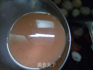 西红柿肉丸汤的做法步骤:9