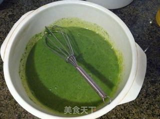 纯天然菠菜蛋糕的做法步骤:4