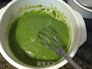 纯天然菠菜蛋糕的做法步骤:6