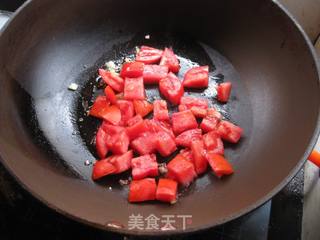 番茄肉丸汤的做法步骤:4