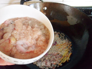 一个人的午餐——红烧鱼籽盖浇饭的做法步骤:6