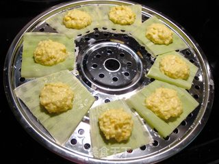 新鲜玉米蒸饼的做法步骤:4
