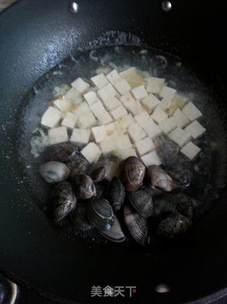 韩式花蛤豆腐汤的做法步骤:6