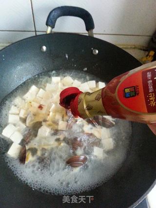 韩式花蛤豆腐汤的做法步骤:7