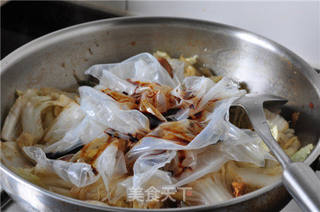 白菜粉皮鸡的做法步骤:12