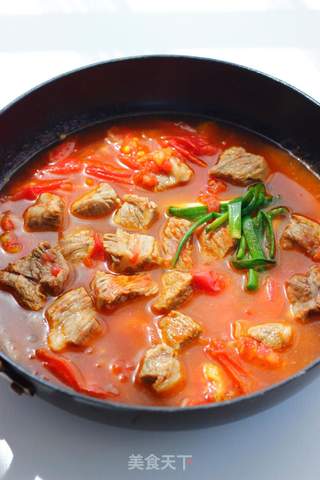 西红柿牛肉面的做法步骤:9