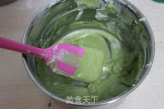 大理石抹茶蜜豆蛋糕 —— 让你爱上茶香、爱上蜜豆的清甜的做法步骤:6