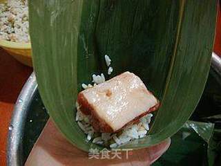 花生绿豆排骨粽子的做法步骤:7