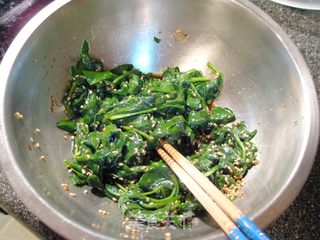 芝麻菠菜塔的做法步骤:5