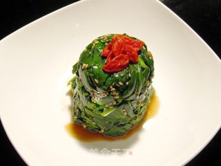 芝麻菠菜塔的做法步骤:7
