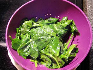 芝麻菠菜塔的做法步骤:3