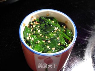 芝麻菠菜塔的做法步骤：6