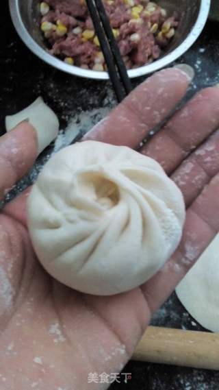 鲜肉玉米包的做法步骤:11