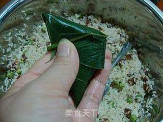 粽情端午-----【豌豆腊肠尖角粽子】的做法步骤:8