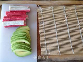 夏季无油烟凉爽晚餐——家庭版简易加州卷的做法步骤:2