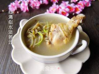 鱼腥草炖鸡汤的做法步骤:7