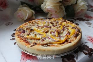 快乐DIY——鸡肉披萨的做法步骤:14