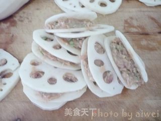 泰汁藕盒的做法步骤:4