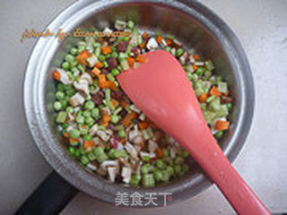 腊肠豌豆焖饭的做法步骤:4