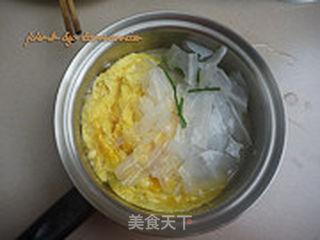 鸡蛋韭菜粉皮的做法步骤:3