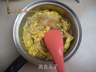 鸡蛋韭菜粉皮的做法步骤:4