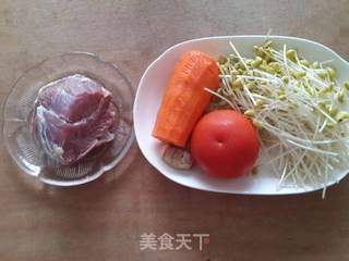 豆芽牛肉汤的做法步骤：1